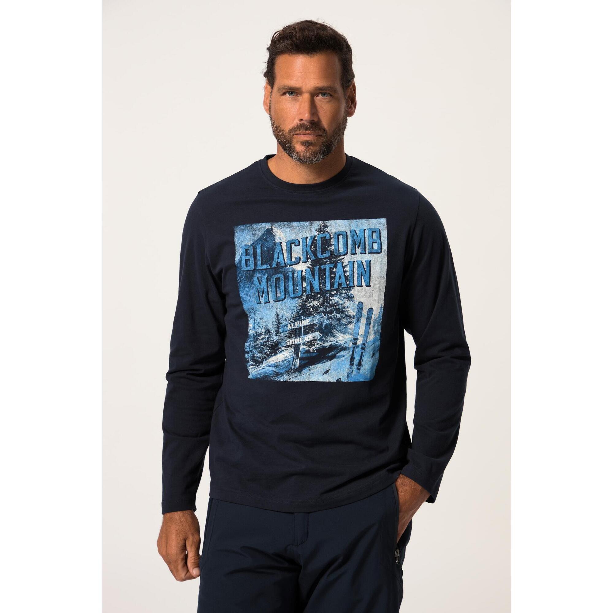 Jay-pi - Hommes T-shirt À Col Rond Et Manches Longues Collection Skiwear - T-shirt Manches Courtes - Bleu - Decathlon