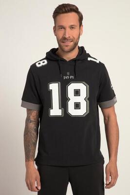 Heren hoodie american football korte mouwen capuchon grote print