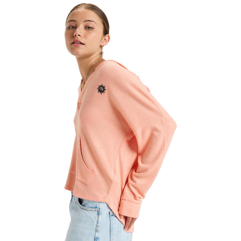Bluza z kapturem dla Kobiety SUNDAY COZY Różowy