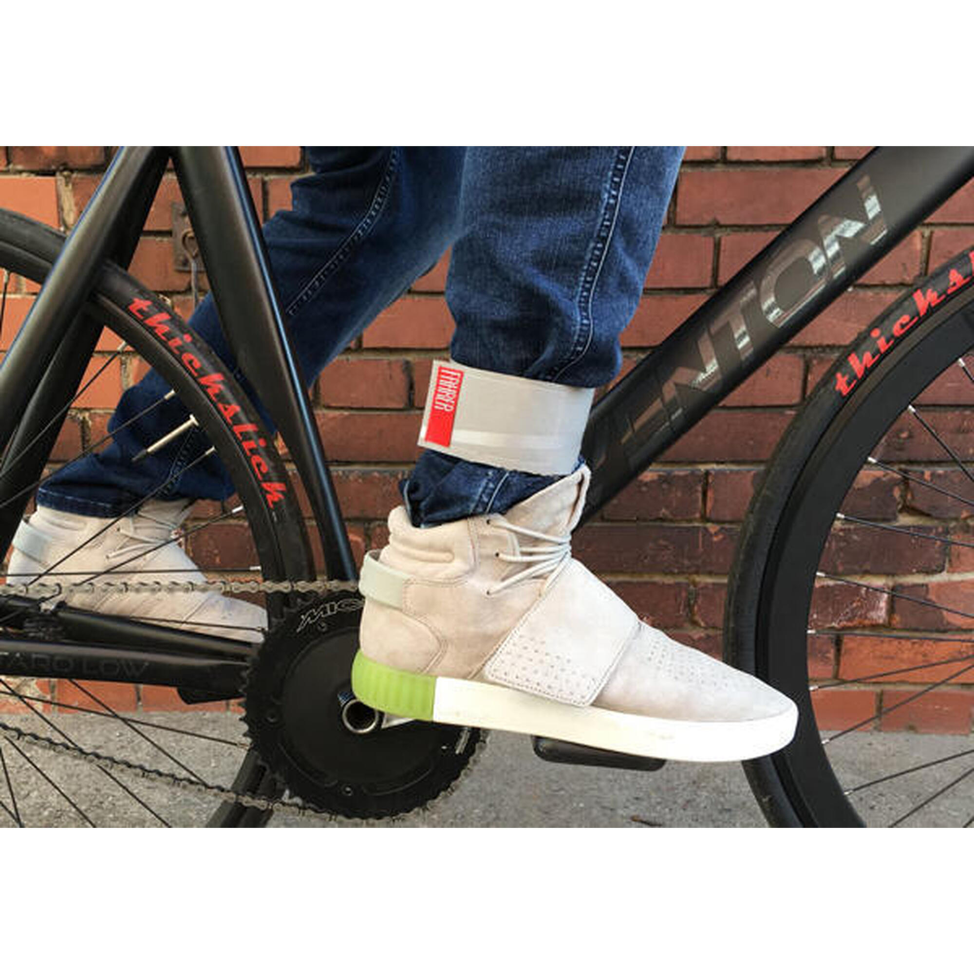 Fahrer - Bande De Jambe De Pantalon De Conducteur - Protège La Jambe Du Pantalon Des Chaî - Jambières De Protection - Multicolore - Decathlon