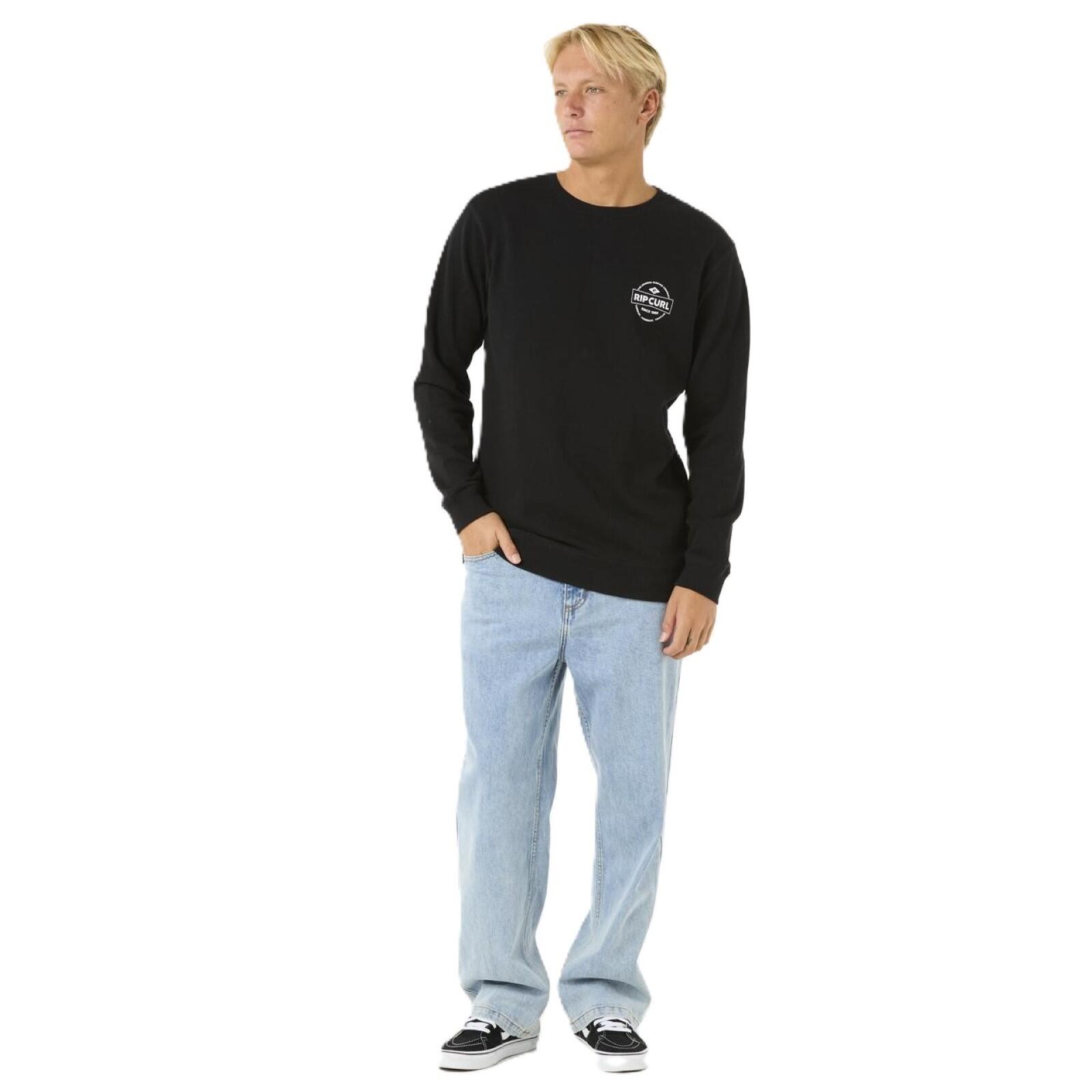 Rip Curl Stapler Crew sweatshirt-Black 4/6