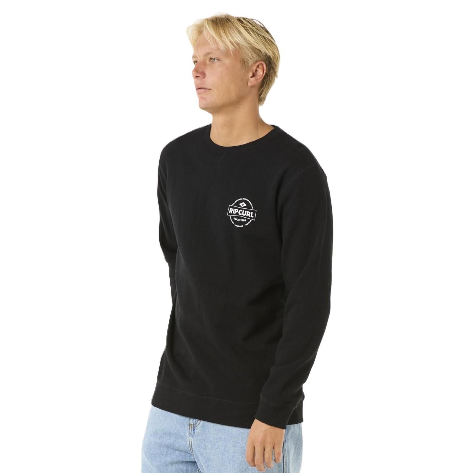 Rip Curl Stapler Crew sweatshirt-Black 2/6