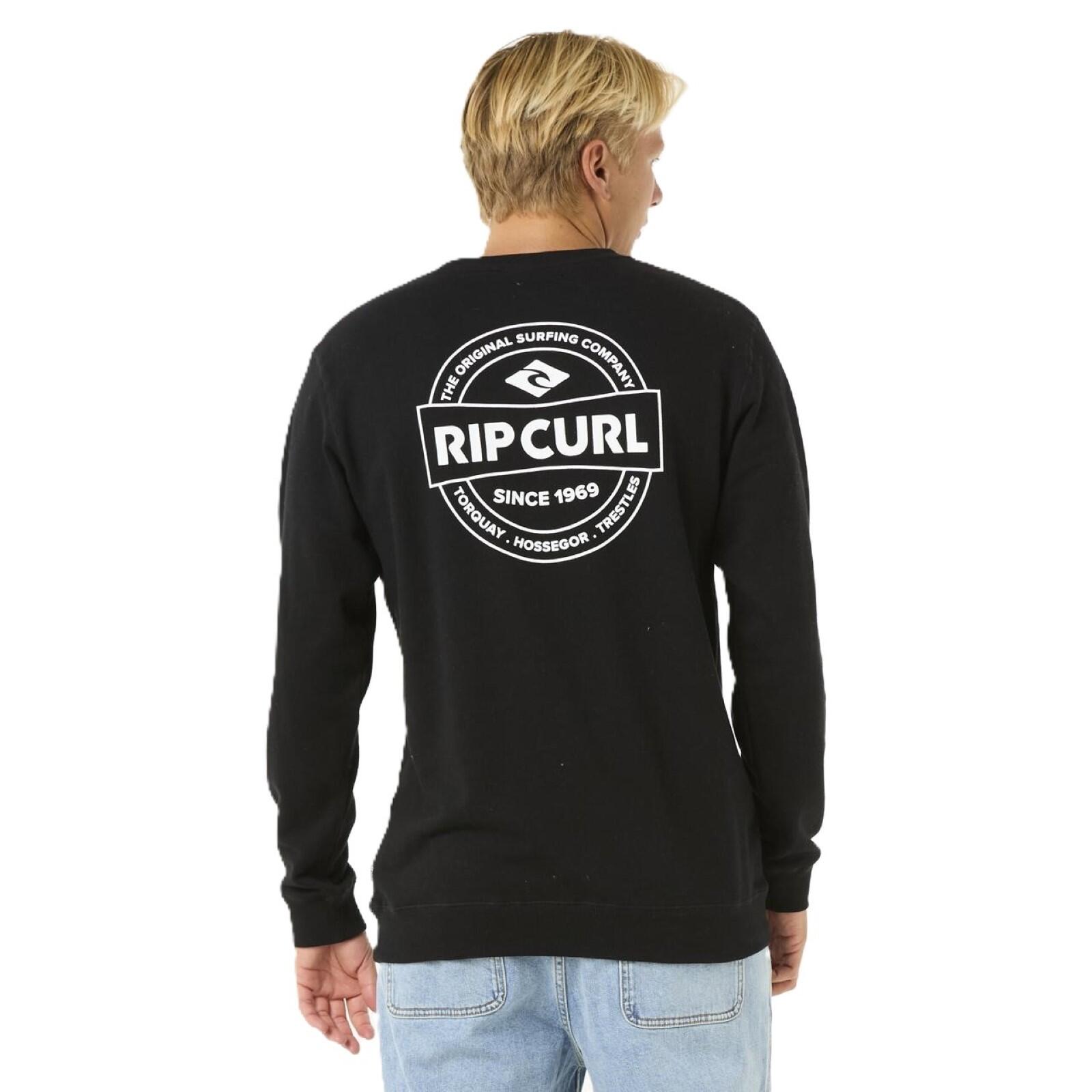 Rip Curl Stapler Crew sweatshirt-Black 3/6