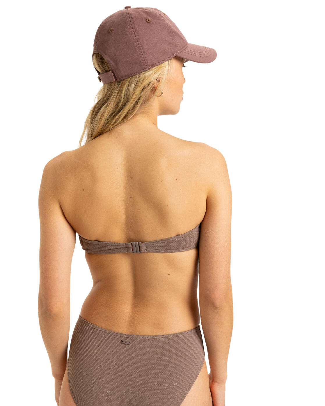 Haut de maillot de bain bandeau LASCA Marron Femme 2/4