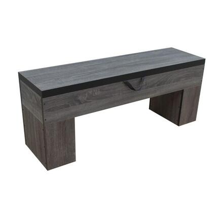 Houten bank met opbergruimte -113 x 32 x 45,5 cm-Klassiek