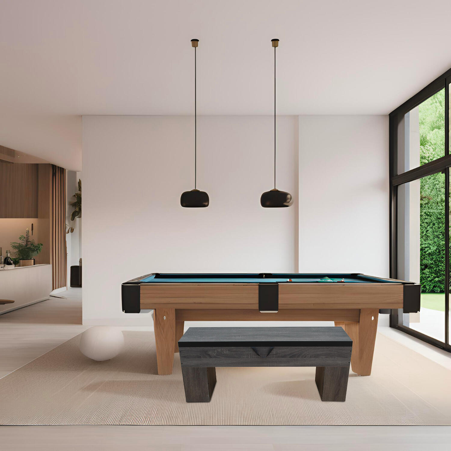 Banc Bois avec rangement -113 x 32 x 45.5 cm-Classic 5/5