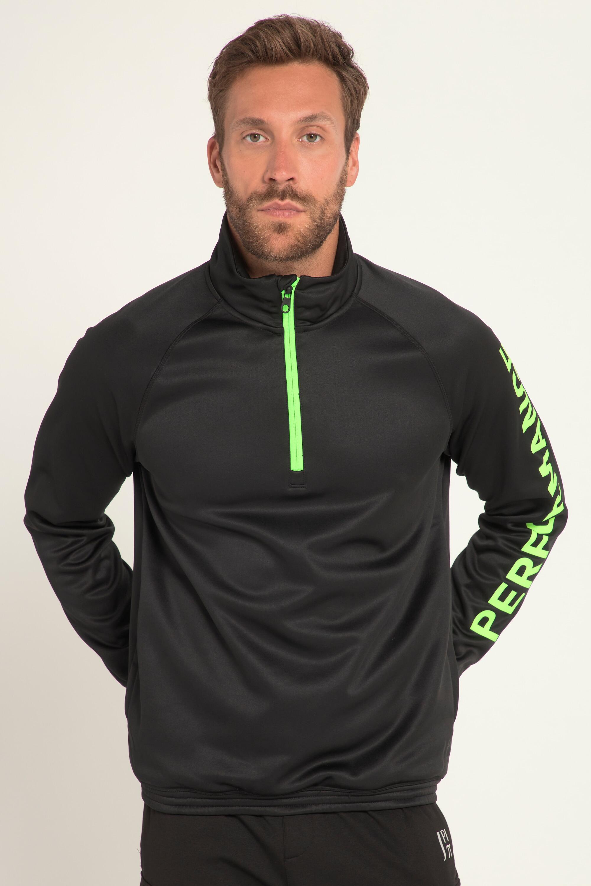 Hommes Sweat de fitness à col montant taille élastique et détails fluos 2/5