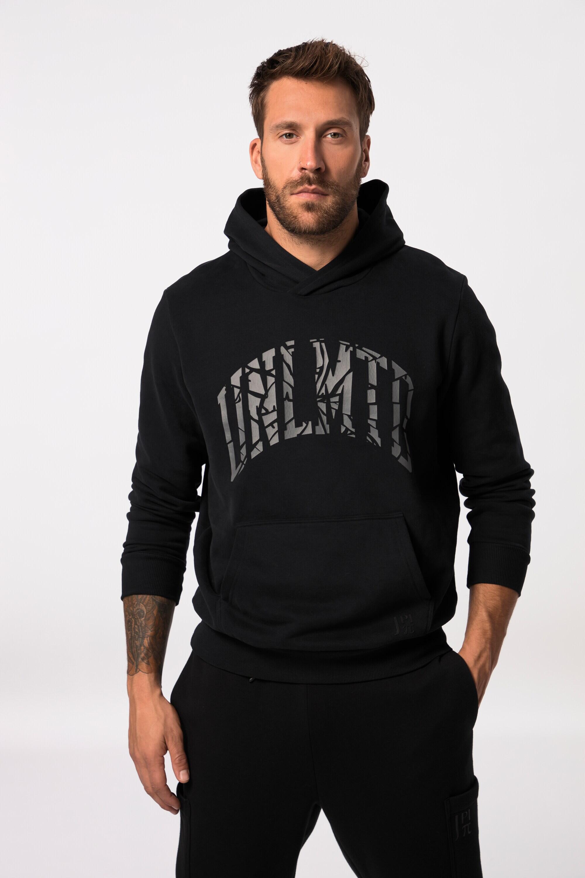 Heren hoodie fitness trui print op de borst kangoeroezak JAY PI