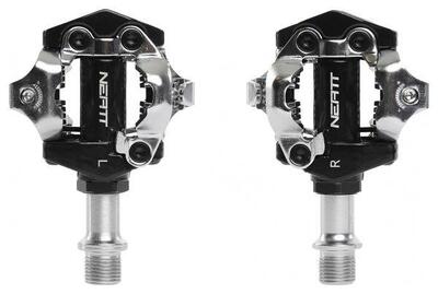Neatt mtb/gravel clipless pedalen spd zwart zilver