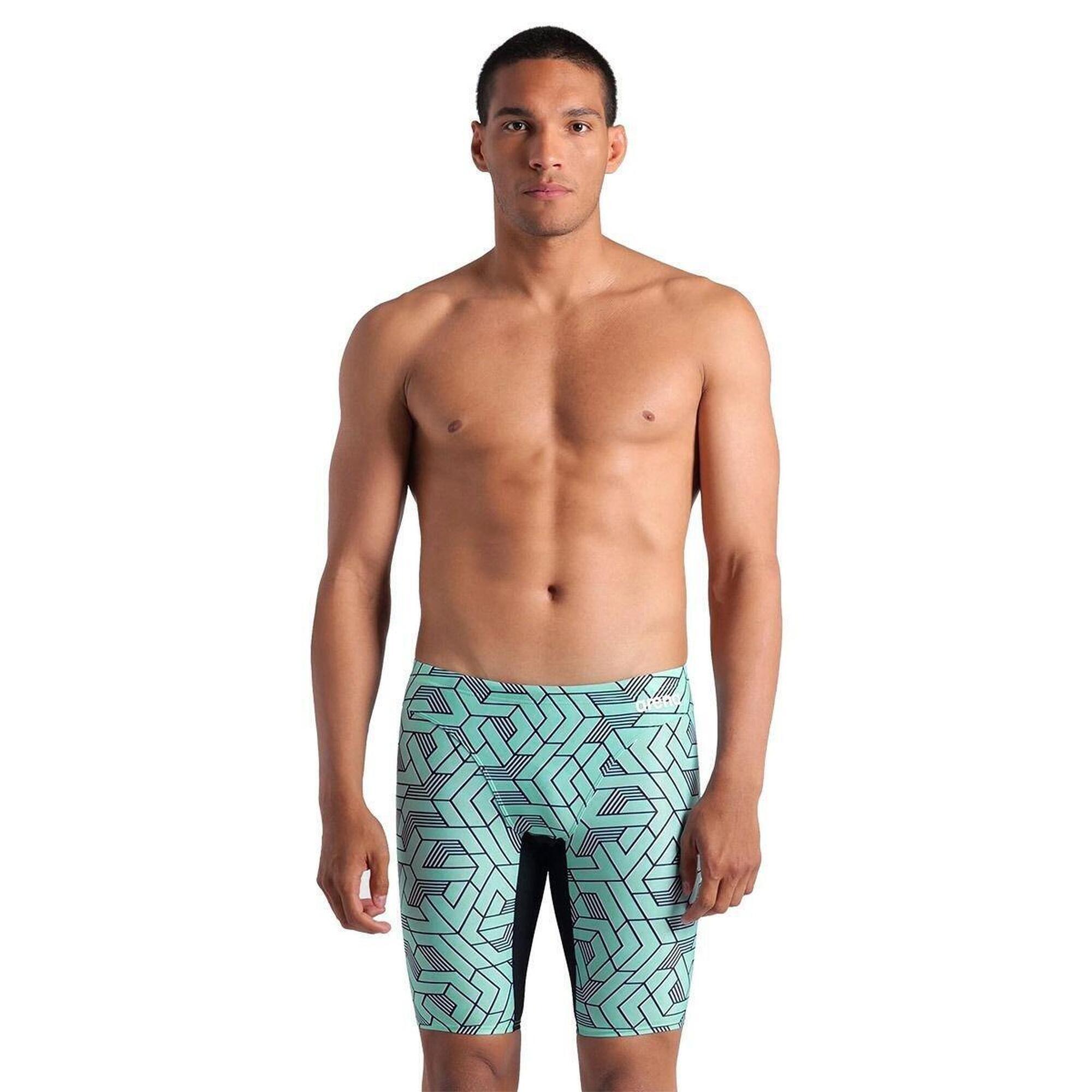 Arena - Jamber Arena Escape - Noir / Turquoise - Taille Uk 38 - Bas De Maillot De Bain - Bleu - Decathlon