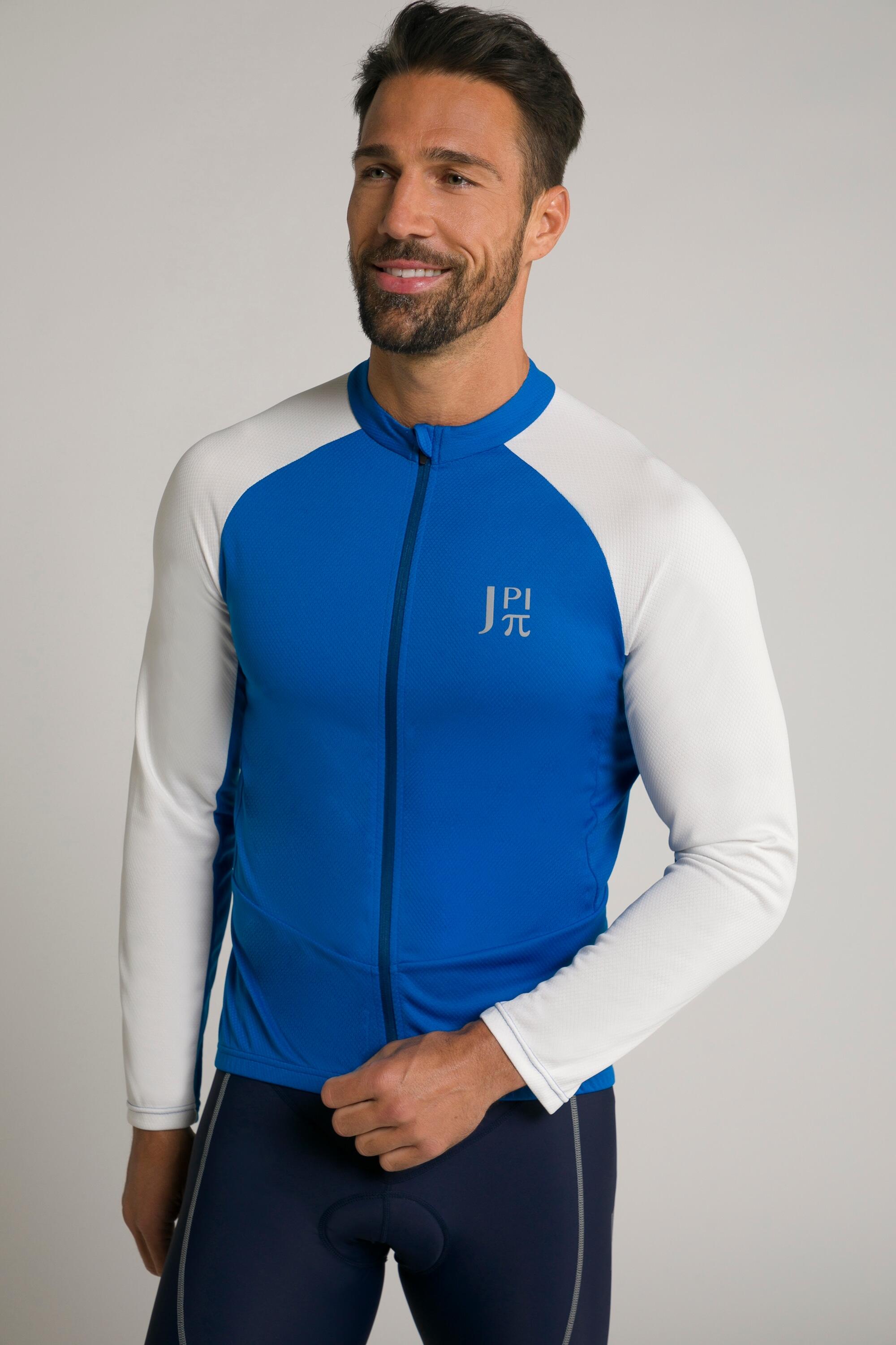 JAY-PI Maglia da ciclismo JAY-PI uomo collo alto manica lunga blu