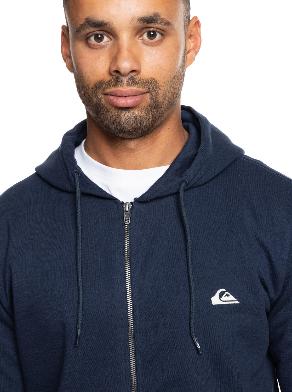 Sweat à capuche zippé BASIC ZIP Bleu Homme 4/4