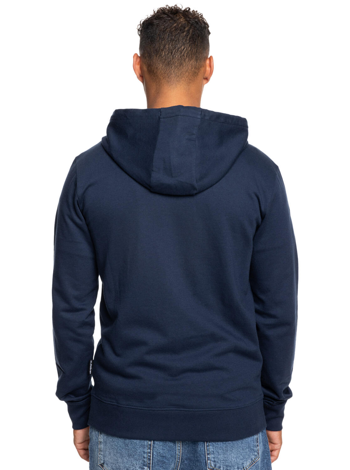 Sweat à capuche zippé BASIC ZIP Bleu Homme 2/4