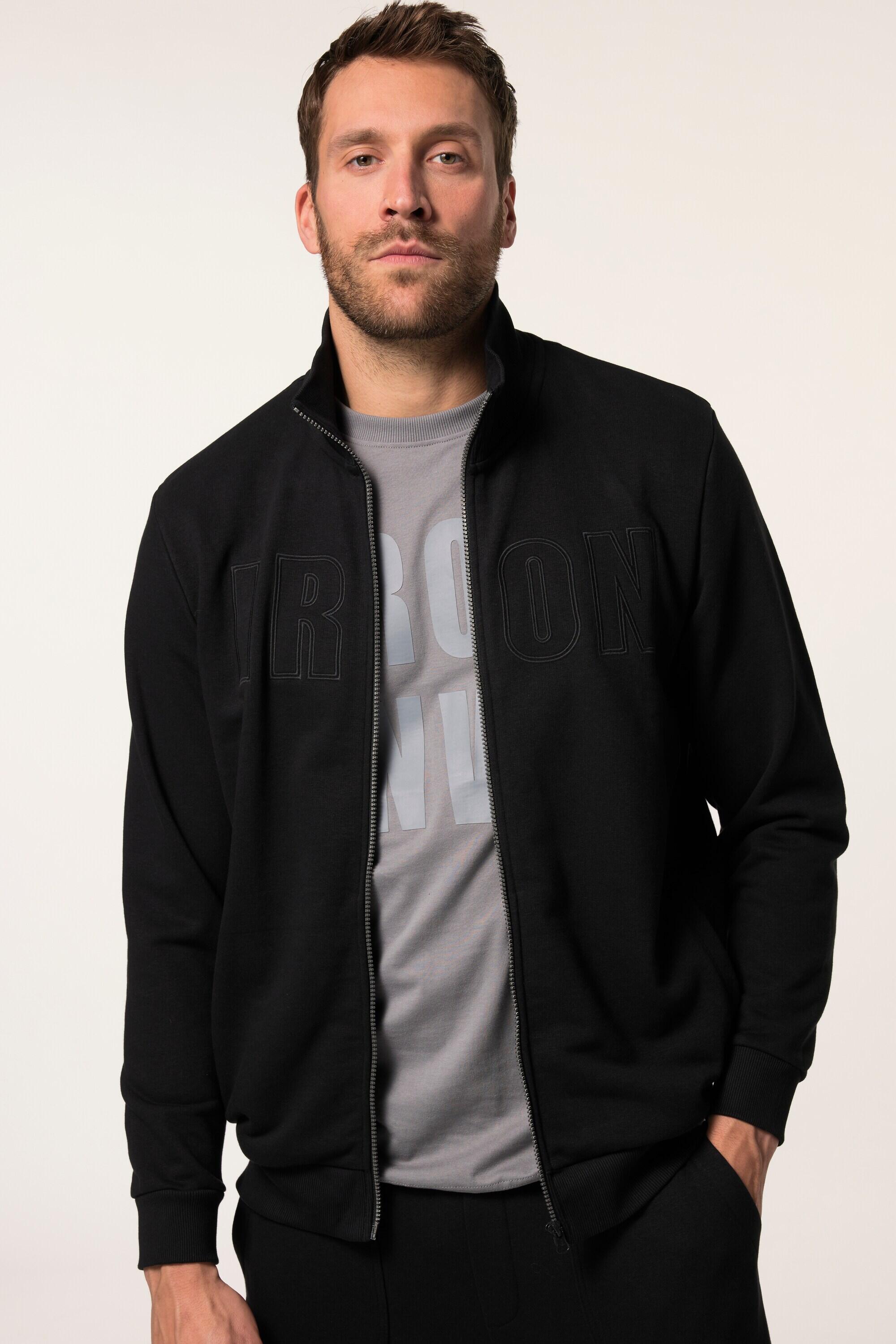 JAY-PI JAY-PI Men's Fleece Jacket Black, Comfort Belly Cut up to 7XL