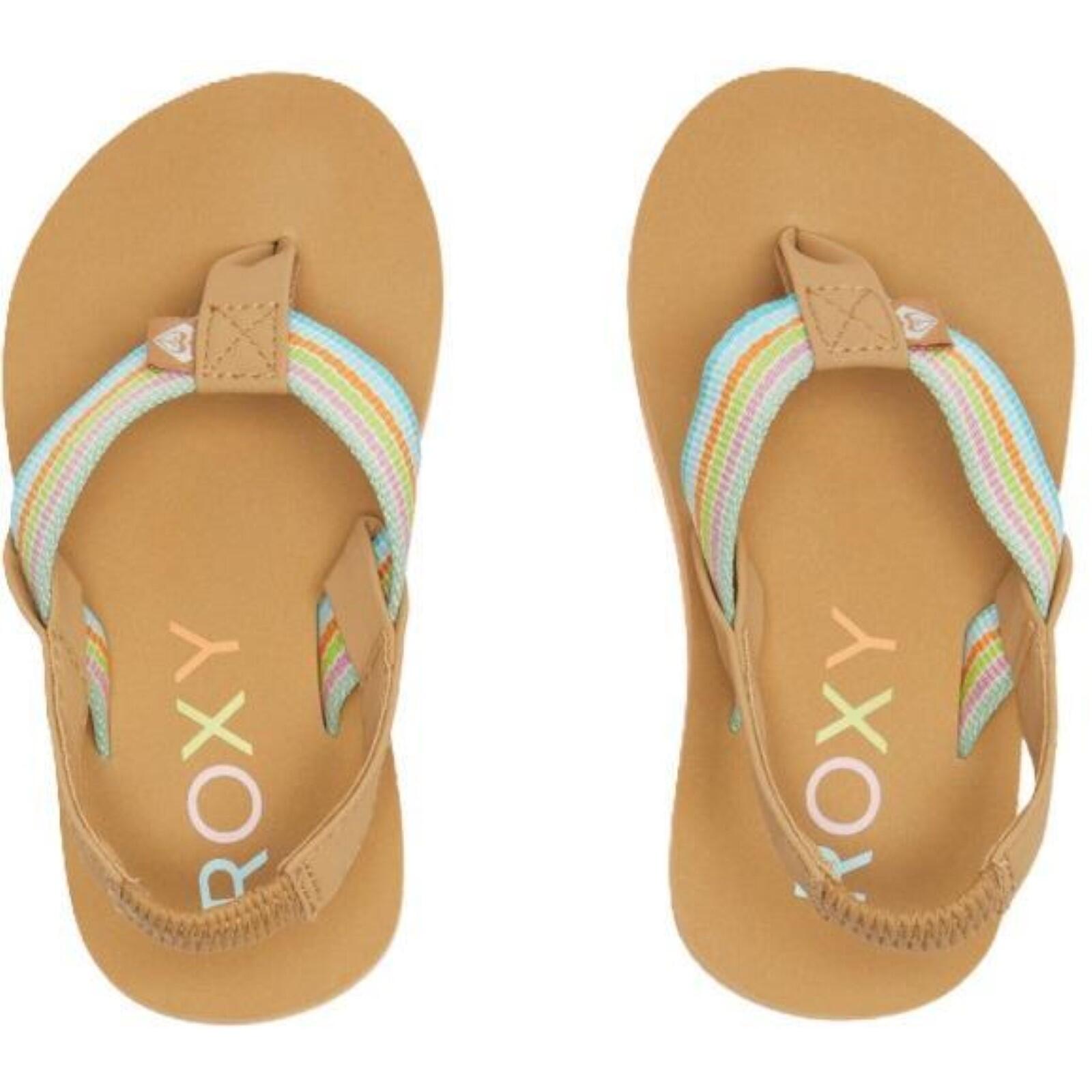 ROXY Roxy Colbee Sandals-White/Orange/Pink