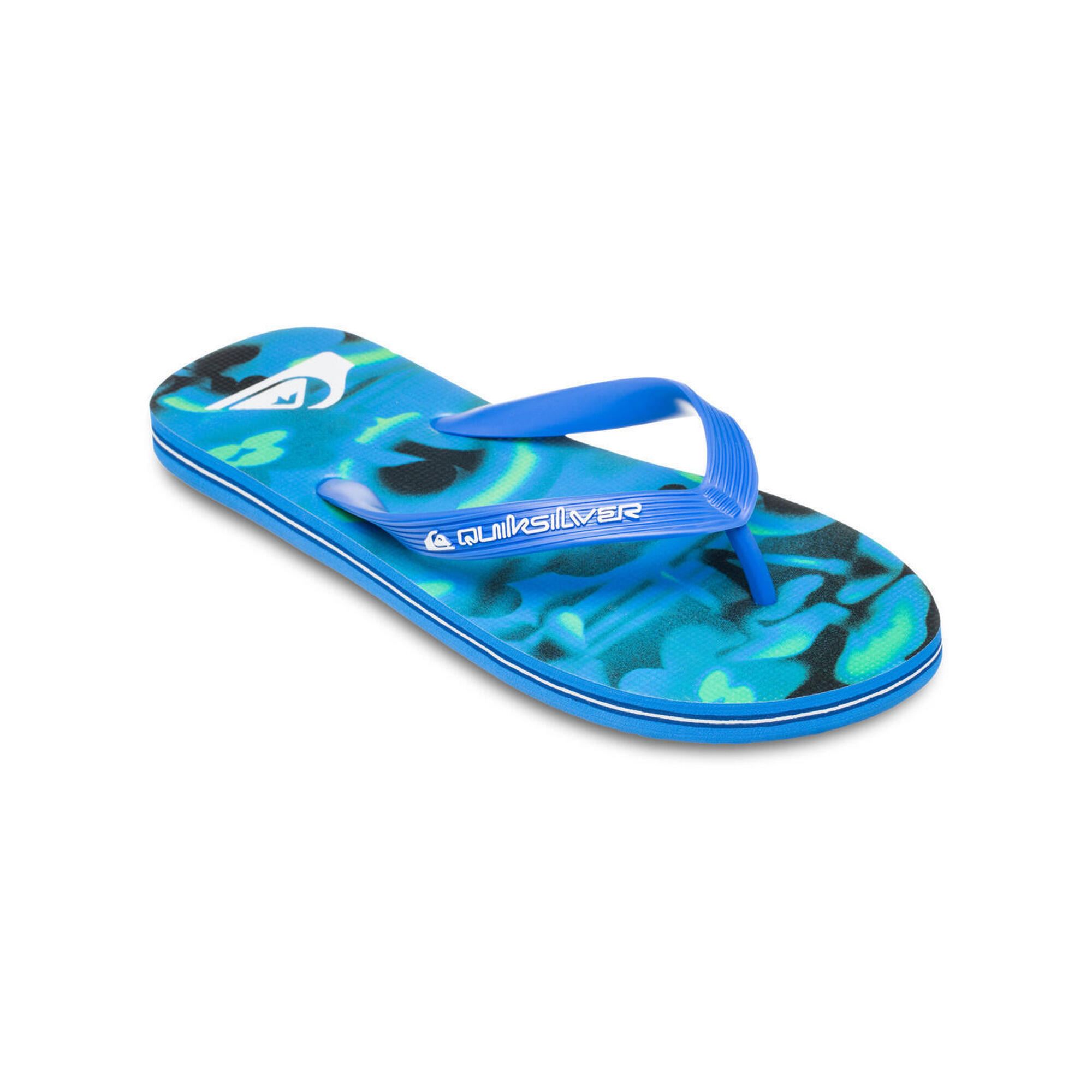 Quiksilver - Tongs Molokai Art 25 Bleu Homme - Tongs - Bleu - Decathlon