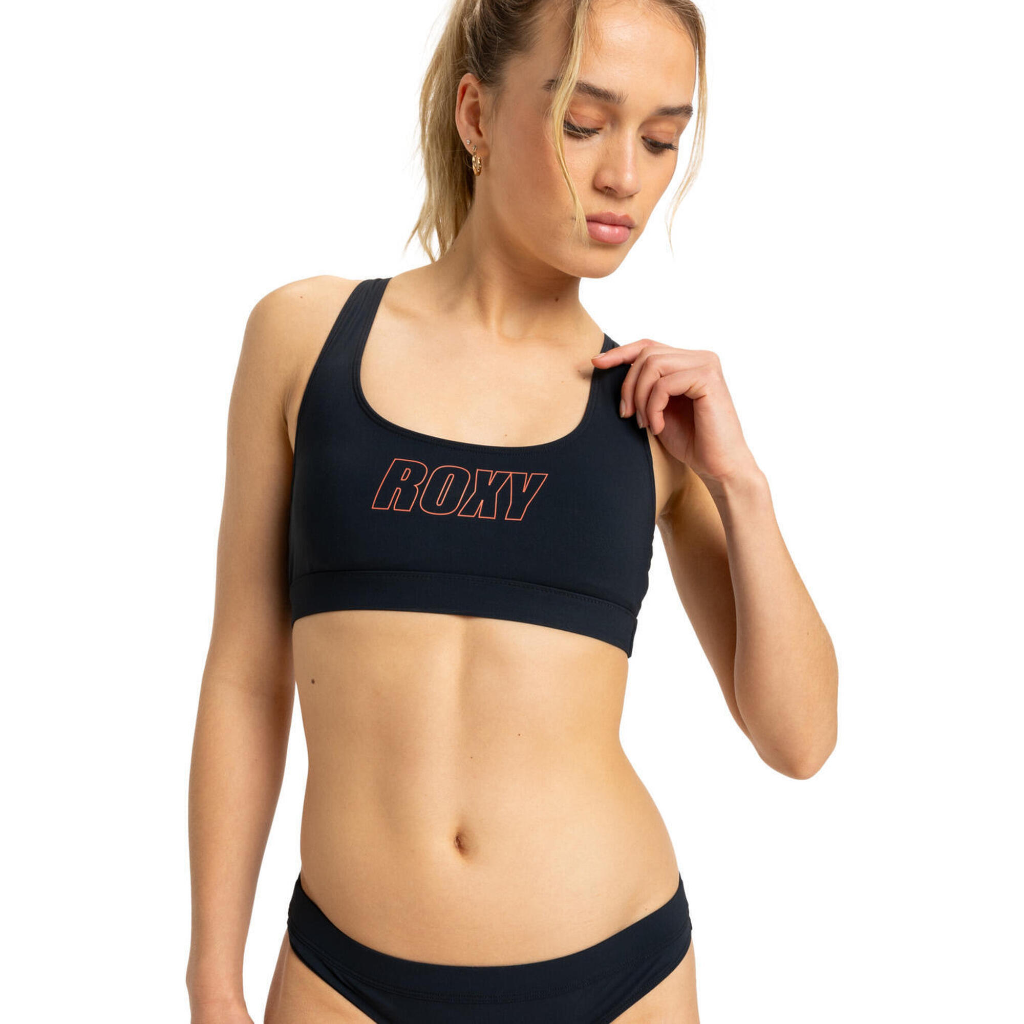 Roxy - Haut De Maillot De Bain Brassière Noir Femme - Haut De Maillot De Bain (bikini) - Noir - 36 Xs - Decathlon