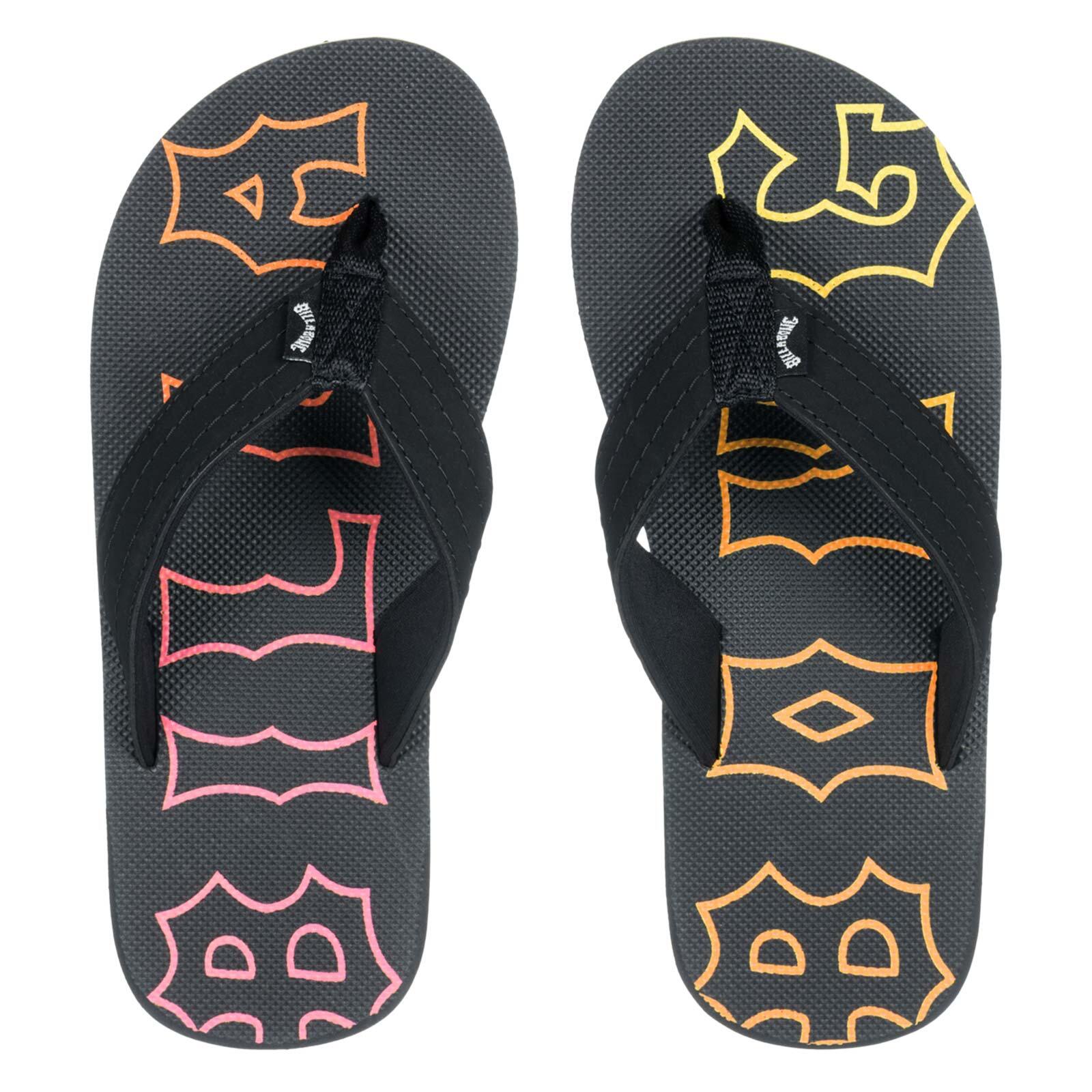 Billabong All Day Theme Flip Flops-Black 2/3