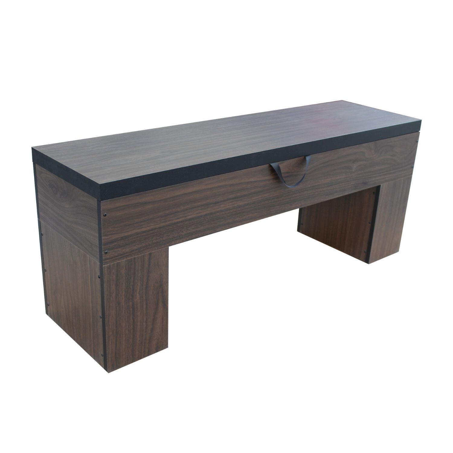 SOKKER Panca in legno con contenitore -113 x 32 x 45,5 cm-Classic