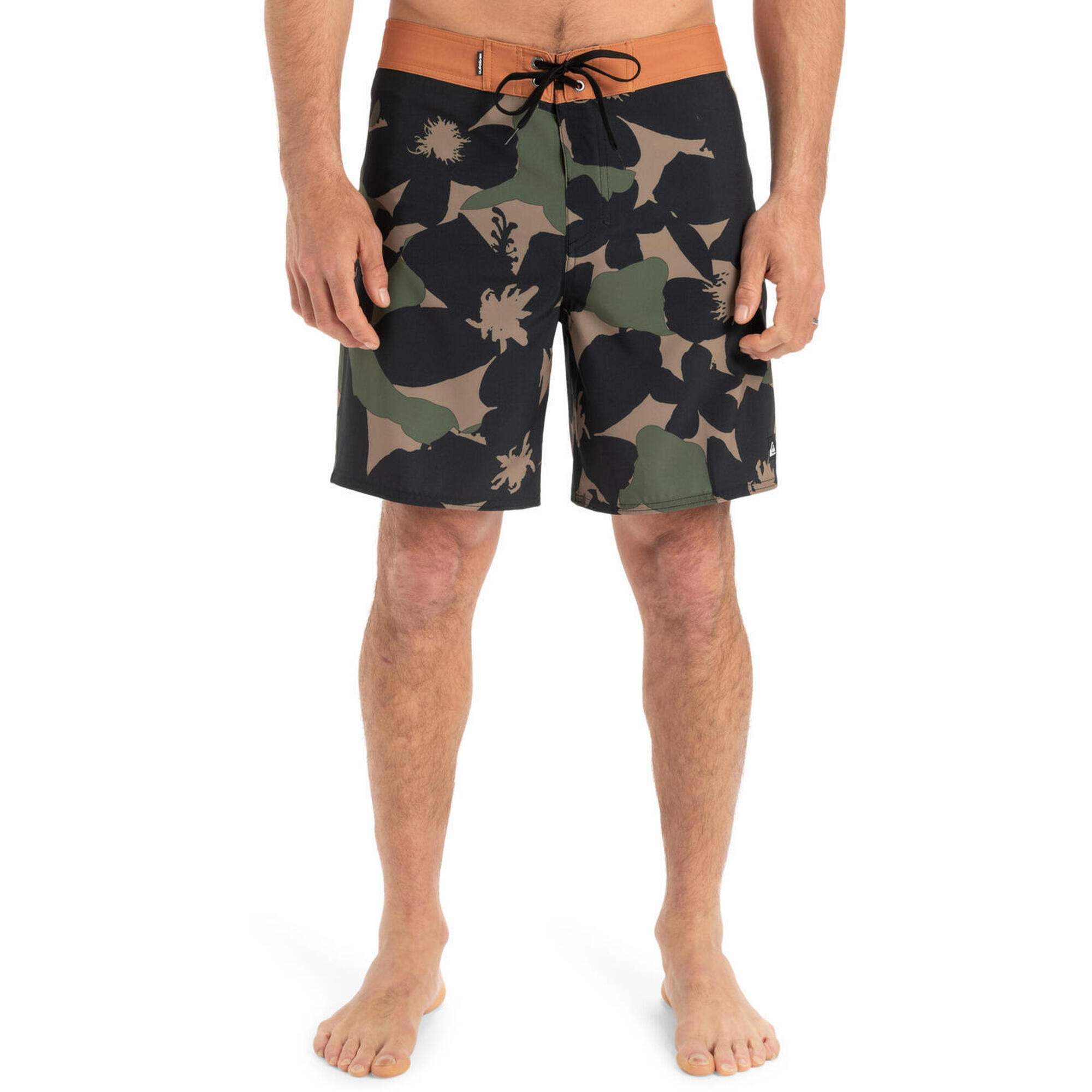 Quiksilver - Boardshort Surfsilk Straight Leg 18" Marron Homme - Boxer De Bain - Vert - 44 L - Decathlon