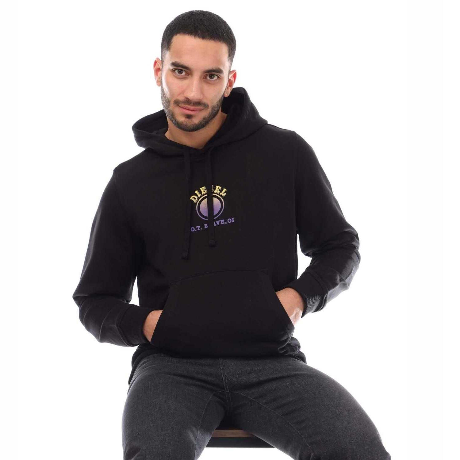 Mens S Ginn 5 E Hoodie (Black) 3/3