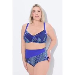 Femme Bikini drapé. Imprimé fougère. Bonnets souples