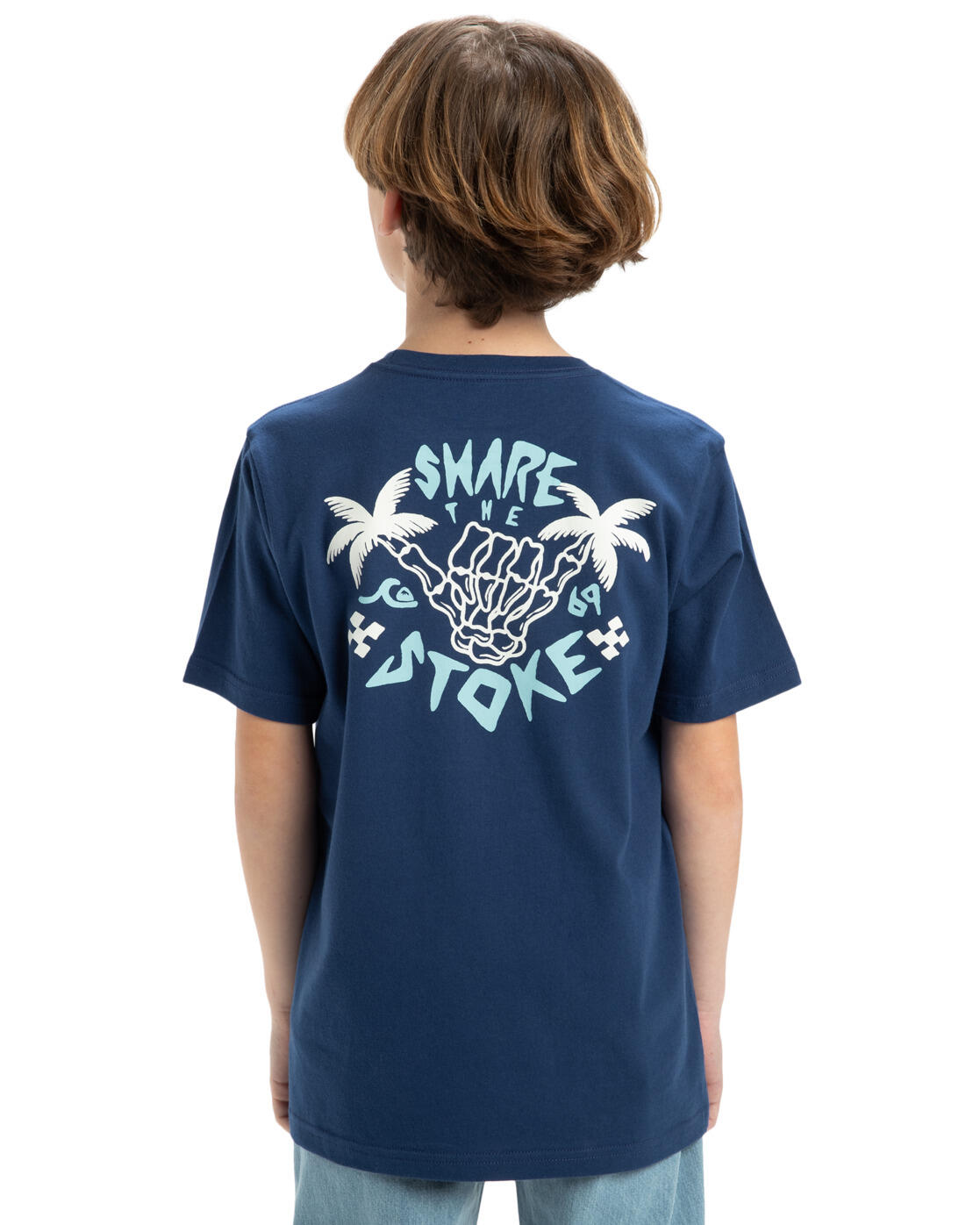 Camiseta de manga corta EV SHARE THE STOKE Azul Niño 2/4