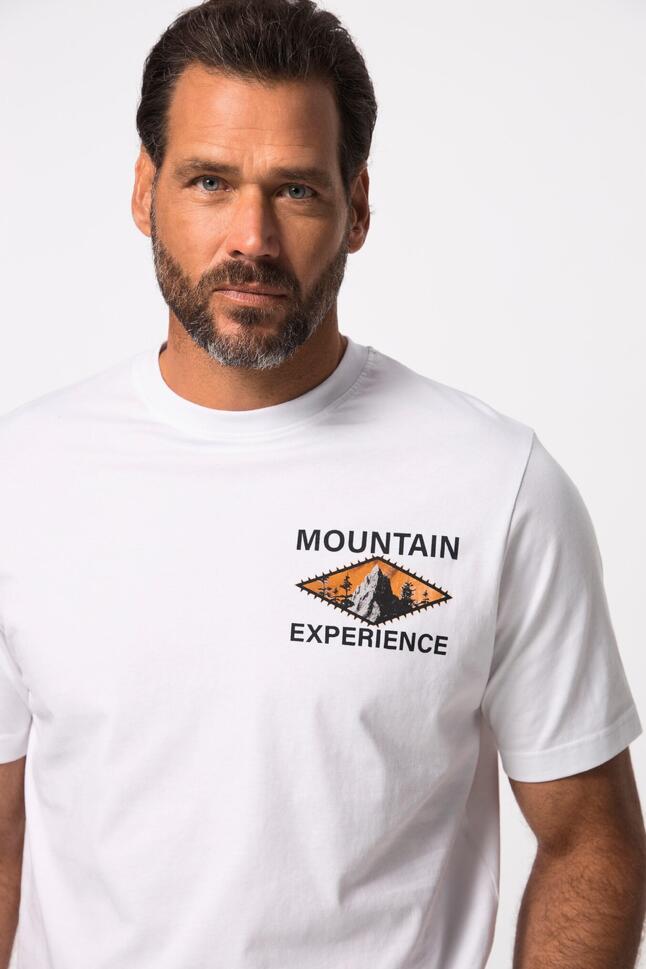 Męski T-shirt FLEXNAMIC® outdoorowy rękaw 1/2 nadruk z tyłu QuickDry