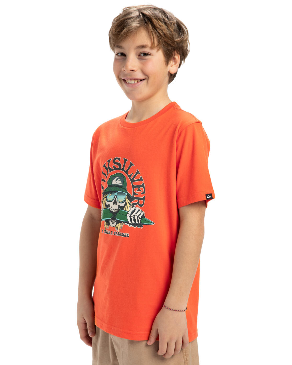 T-shirt met Korte mouw EV SKULL FEAST Orange Jongens 8-16 3/4