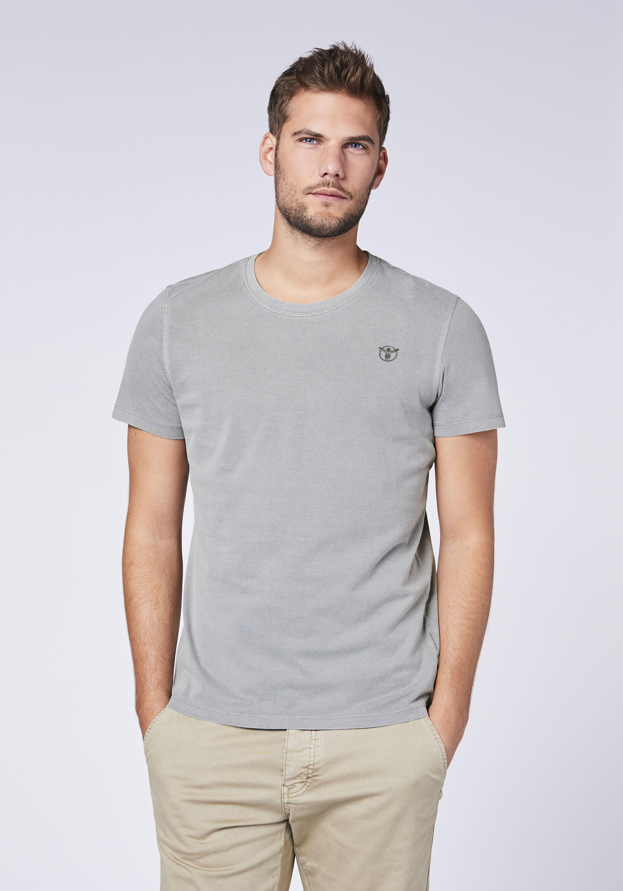 T-Shirt mit dezentem Jumper-Motiv 3/7