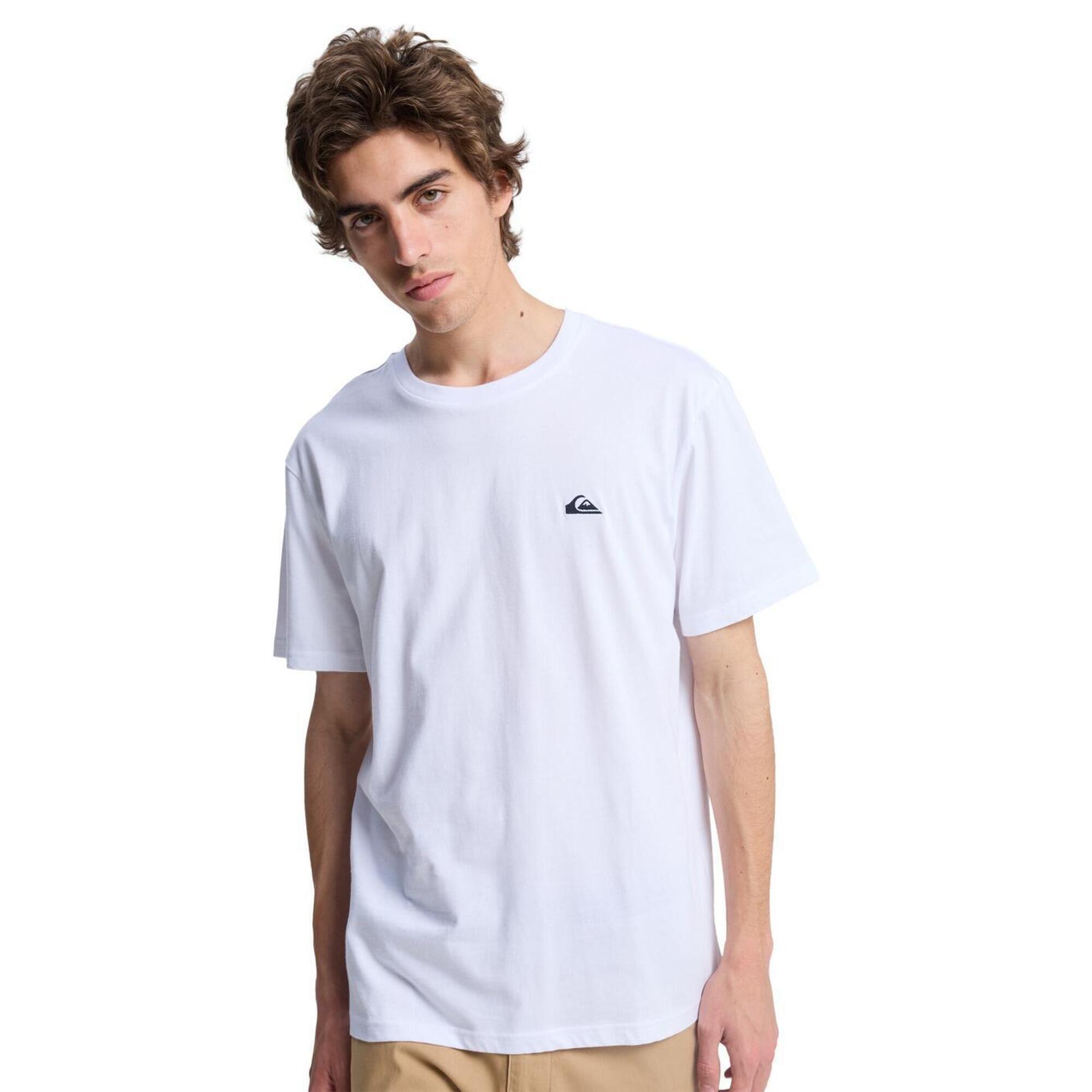 Quiksilver - T-shirt À Manches Courtes Basic Blanc Homme - T-shirt Manches Courtes - Blanc - Decathlon