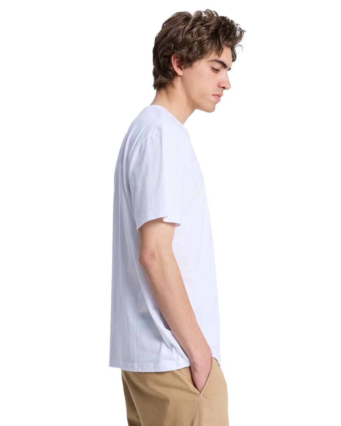 T-shirt à manches courtes BASIC Blanc Homme 3/4