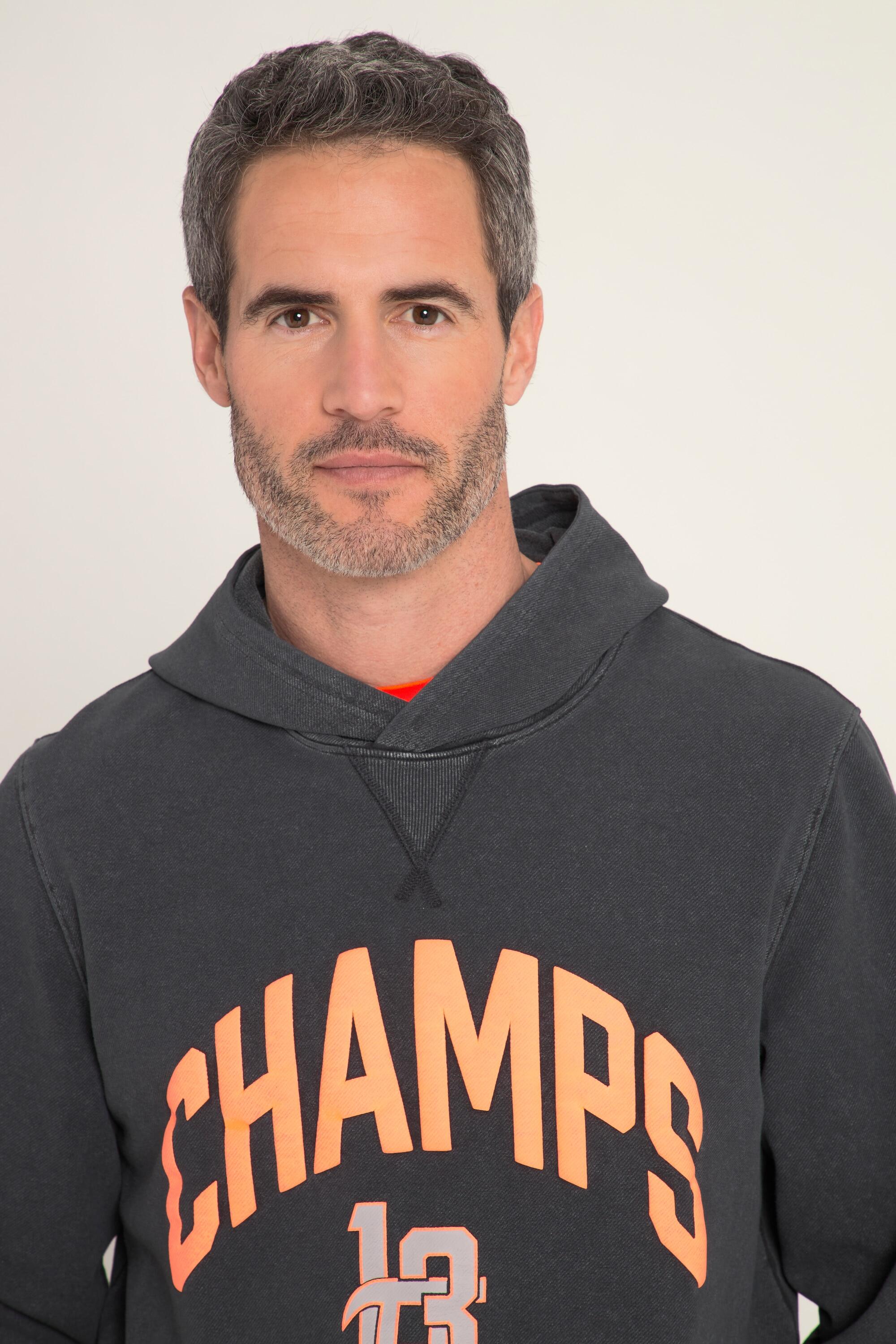 Hommes Sweat-shirt à capuche collection Fitness. Look vintage. 2/4