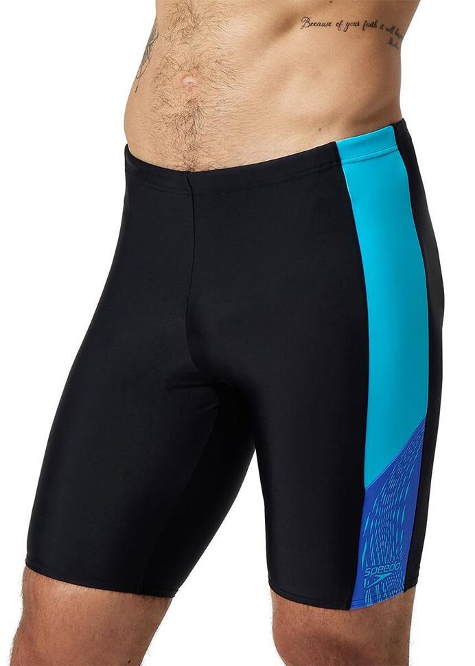 Speedo Dive Splice Jammer - Czarny / Kobaltowy Pop - Rozmiar 26