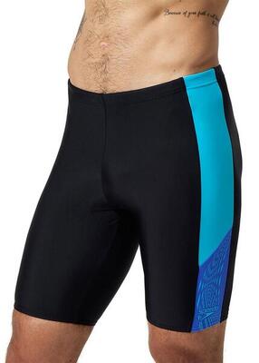 Speedo dive splice jammer - zwart / kobalt pop - maat uk 28