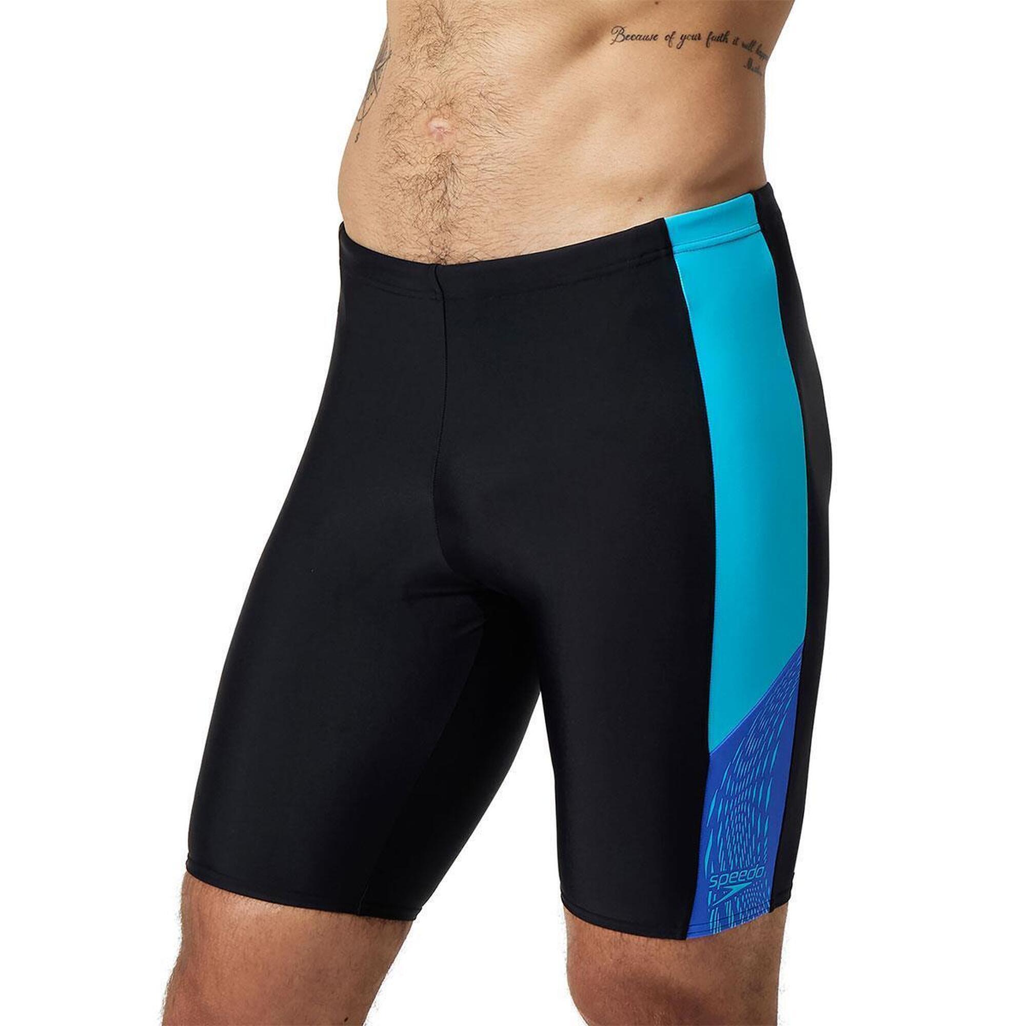 Speedo Dive Splice Jammer - Czarny / Kobaltowy Pop - Rozmiar 26