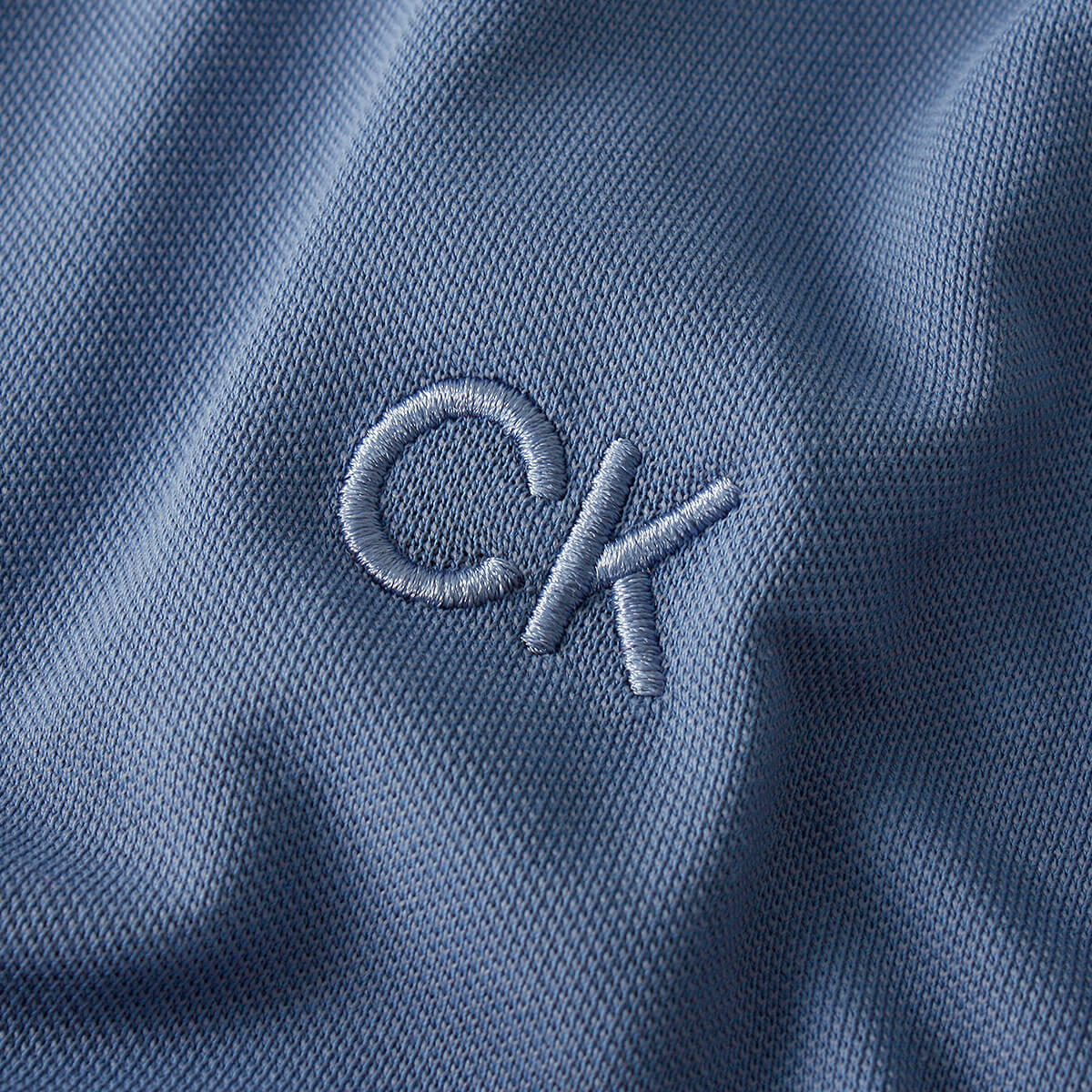 Calvin Klein Mens Campus Coastal Polo Shirt - Denim Blue - XXXXL 3/4