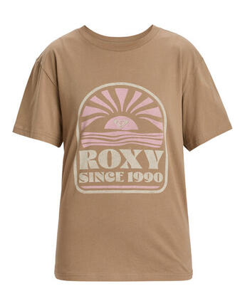 Camiseta de manga corta HANGLOOSE POSTER Marrón Mujer