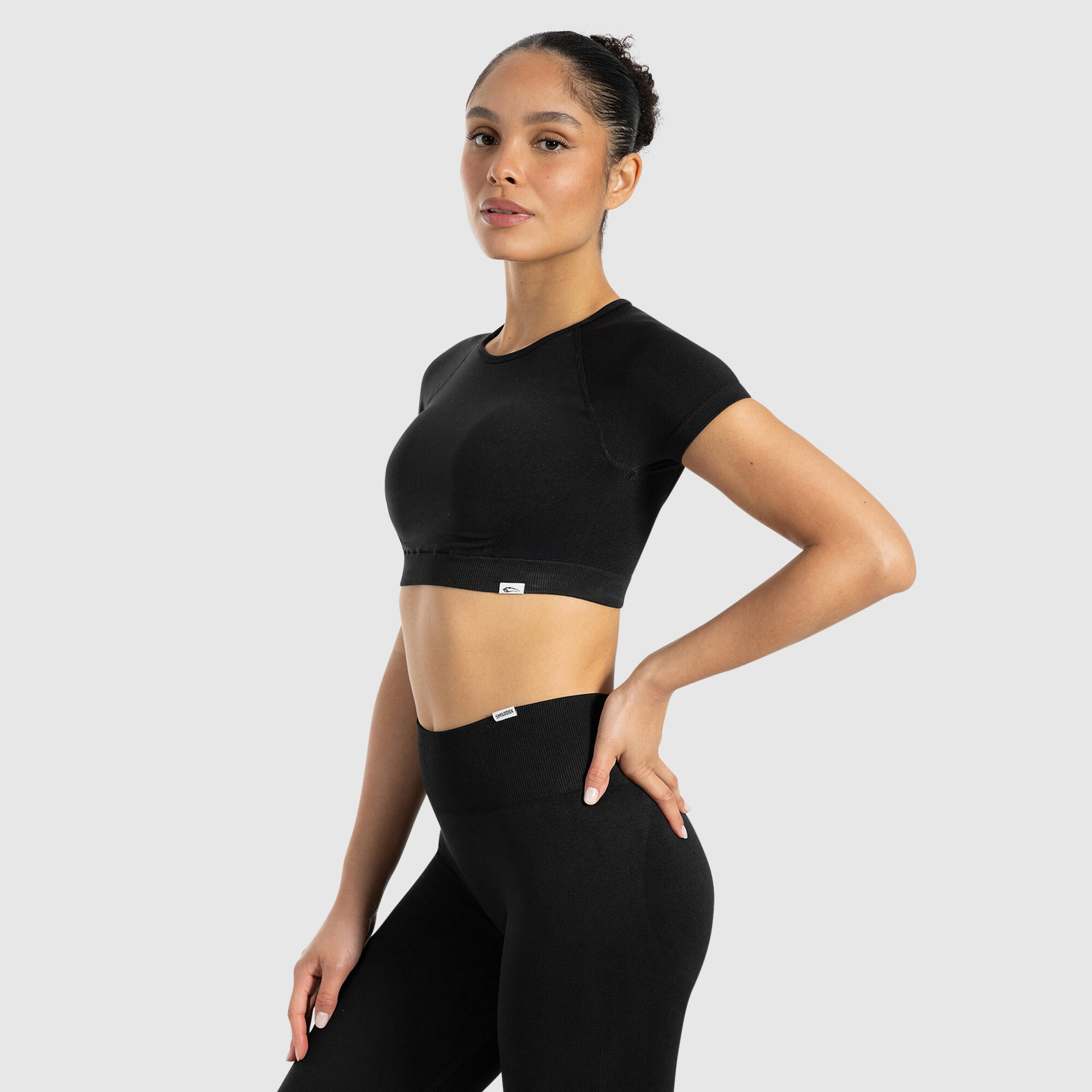 Damen Crop Shirt Soheli Schwarz 2/5