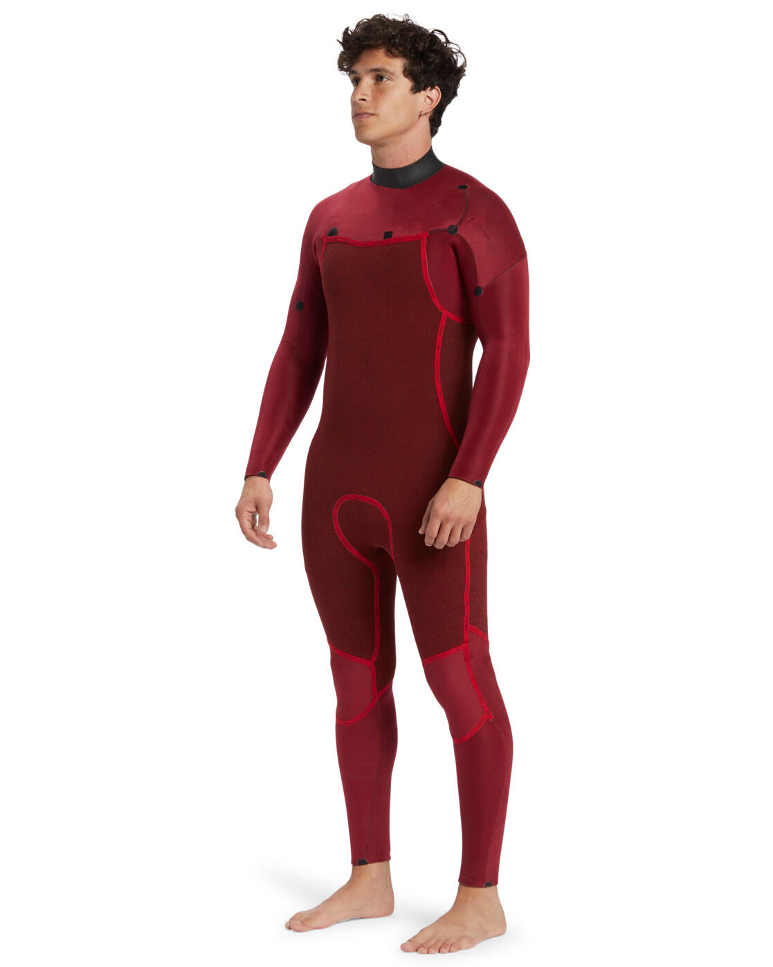 Traje de Surf con Cremallera en el Pecho 3/2MM EVERYDAY SESSIONS Negro Hombre 4/4