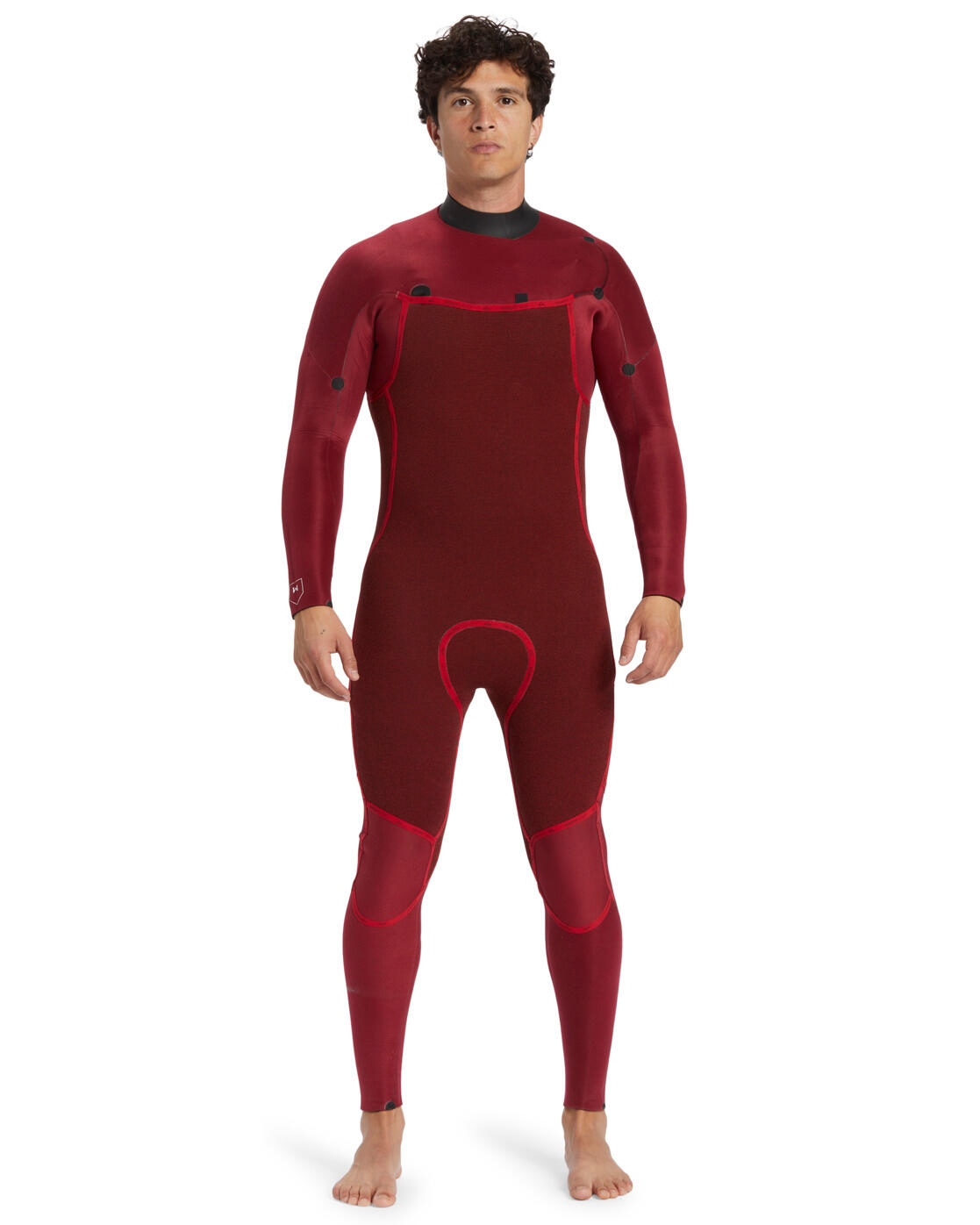 Traje de Surf con Cremallera en el Pecho 3/2MM EVERYDAY SESSIONS Negro Hombre 3/4