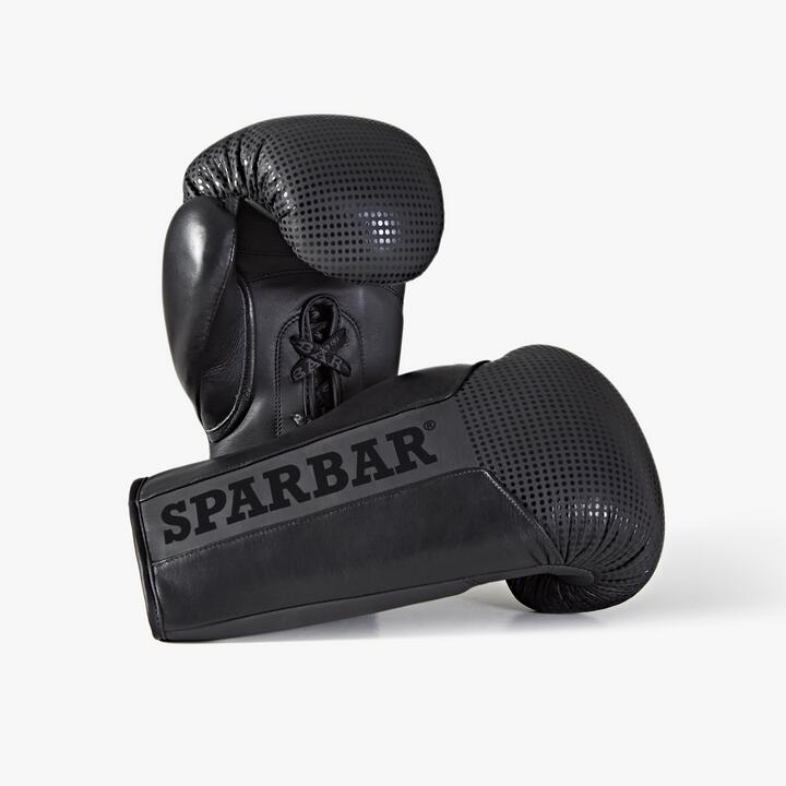 SPARBAR SPARBAR® SB1 LACED BOXING GLOVE - MIDNIGHT BLACK 12 oz