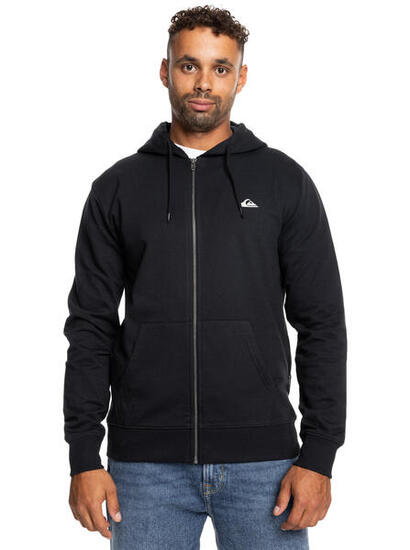 Sweat à capuche zippé BASIC ZIP Noir Homme
