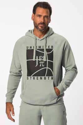 Heren hoodie fitness sweater met capuchon basketbalprint