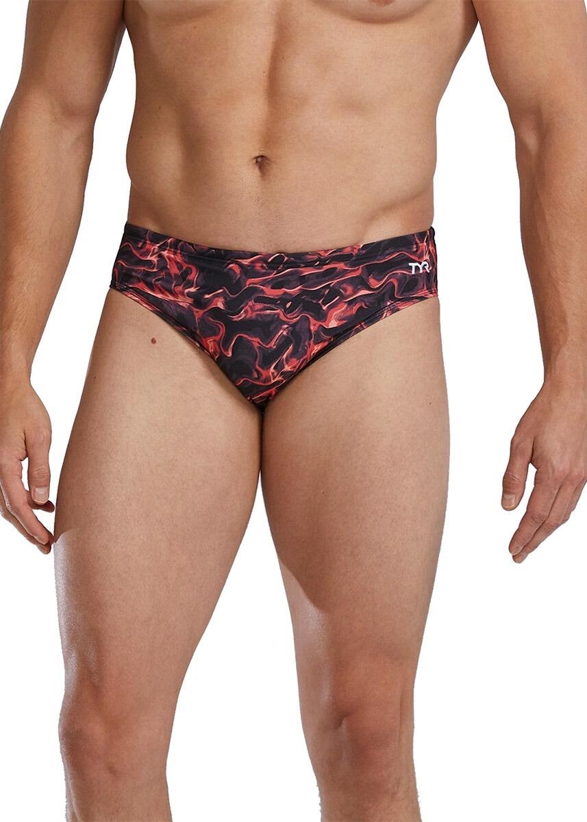 Cueca TYR Durafast Elite® Energia - Vermelha - Tamanho 26 (Reino Unido) 1/3