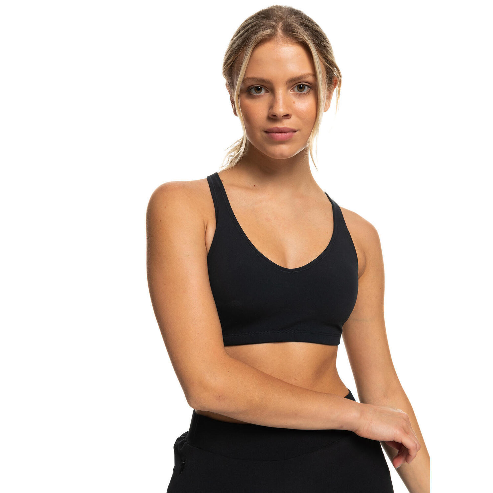 Roxy - Brassière De Sport Heart Into It Noir Femme - Brassière - Noir - 48 Xl - Decathlon
