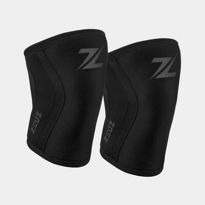 Zeuz 2 stuks premium knie brace – knieband braces – 7 mm – marineblauw – maat m