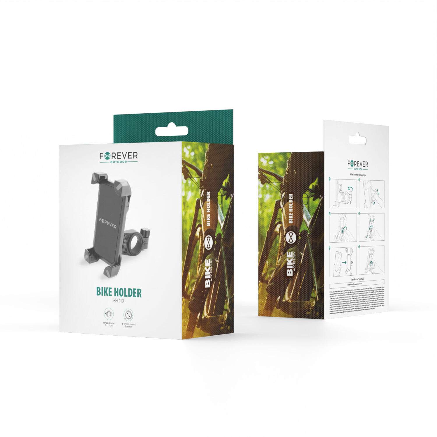 Suporte de bicicleta Forever BH-110 6,5" preto 2/2