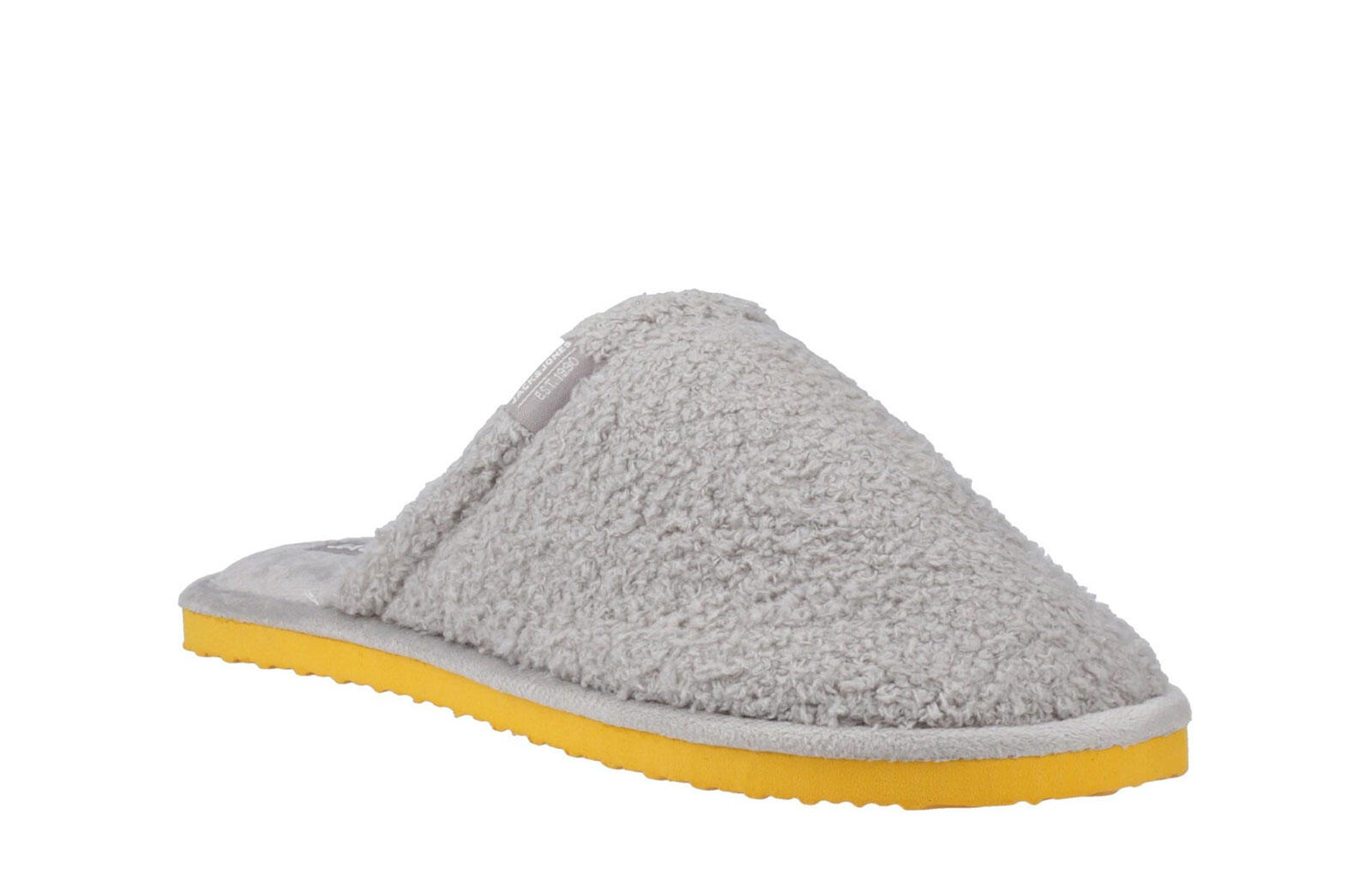 Jack & Jones Harry Men's Slippers, Grey, Cushioned Slip-On 2/5