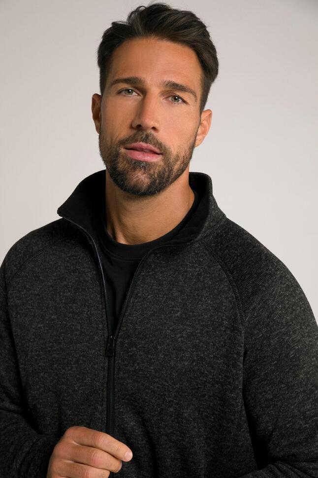 Męska Bluza rozpinana z dzianiny i polaru